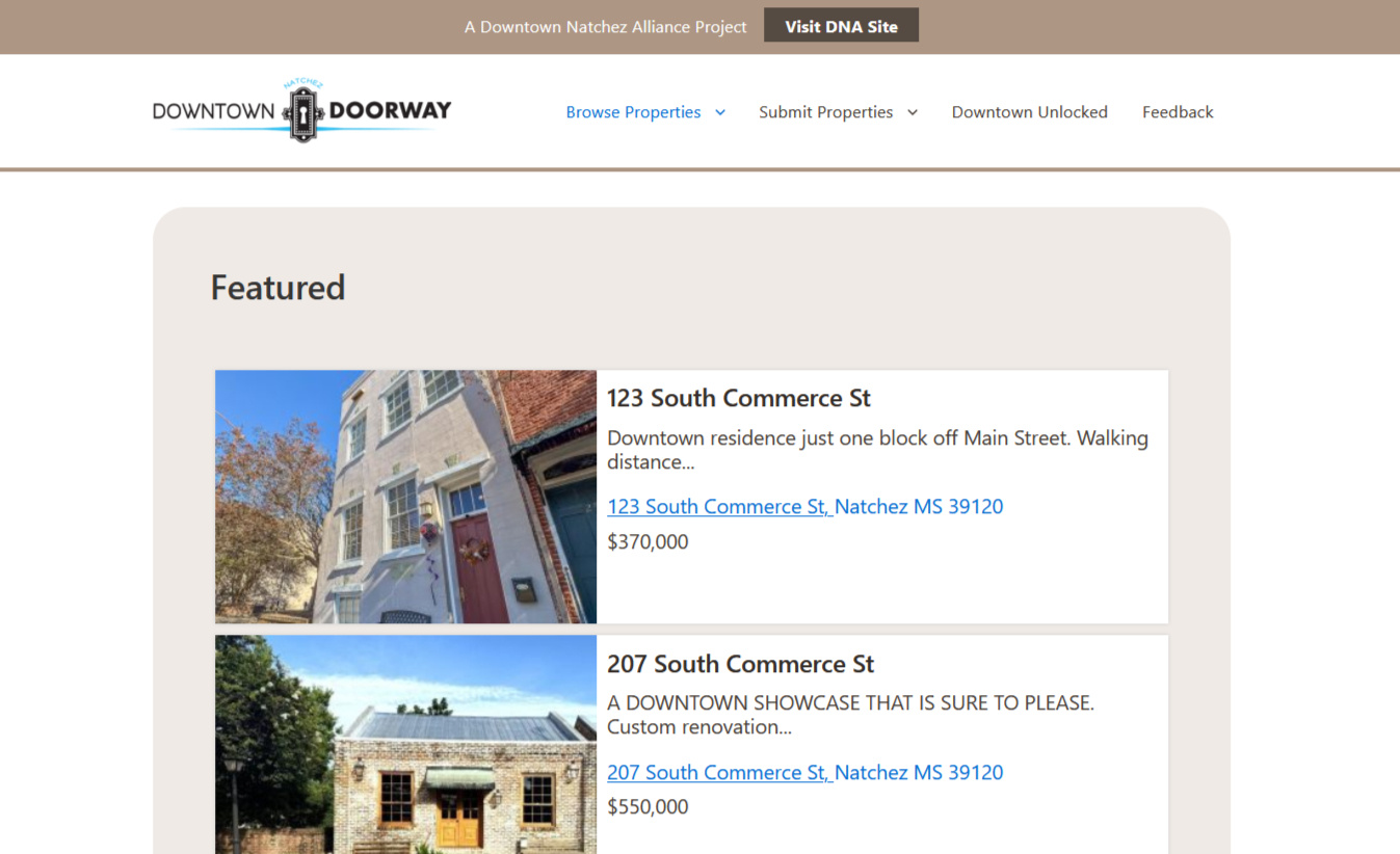 Web App - Downtown Doorway